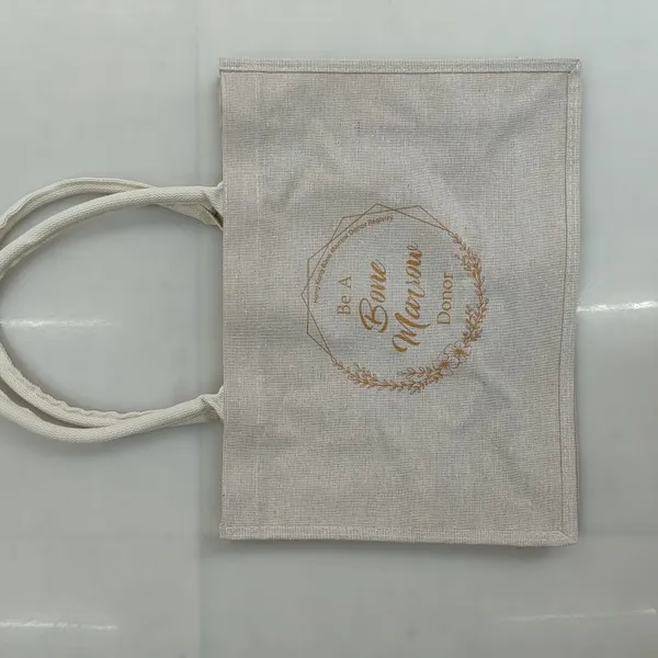 Custom Size And Printed Jute Tote Bags photo-3