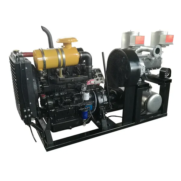 12CBM One Cylinder Silobas Comperssor for Dry Bulk Tanker Oil Free
