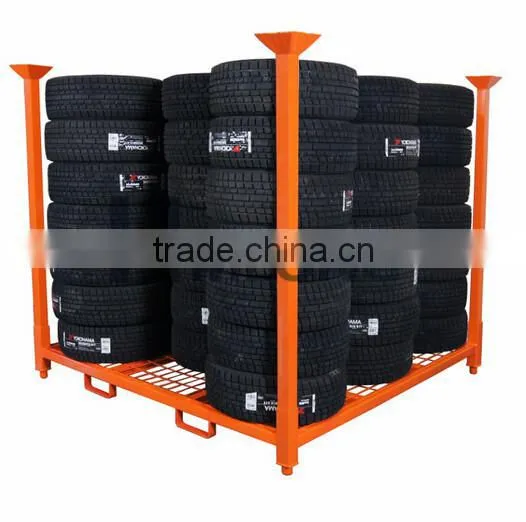 Stackable Foldable Metal Tire Storage Rack photo-2
