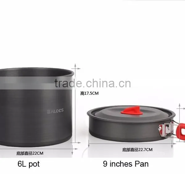 Easy Carry Outdoor Camping Cookware Sets Mess Kit photo-3