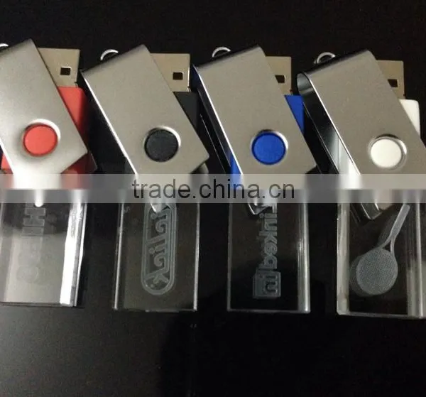 LED Red Green Blue White Light USB Flash Driver Crystal Usb Flash Driver Quality Choice photo-4