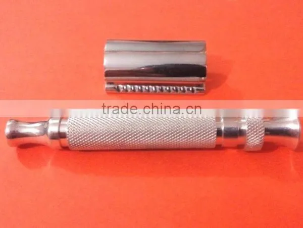 SimplyBeautiful Double Edge Long Handled Safety Razor - Chrome Finish photo-3