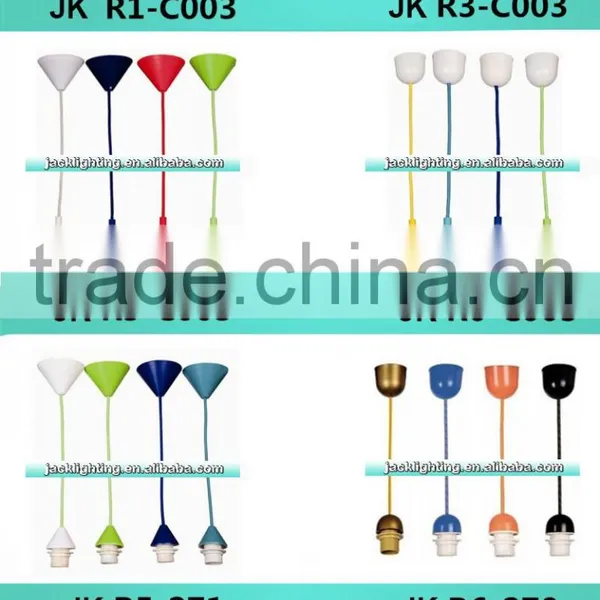 2016 Colorful Pendant Lights With E27 Silicone Lamp Holder LED Pendant Lamps photo-2