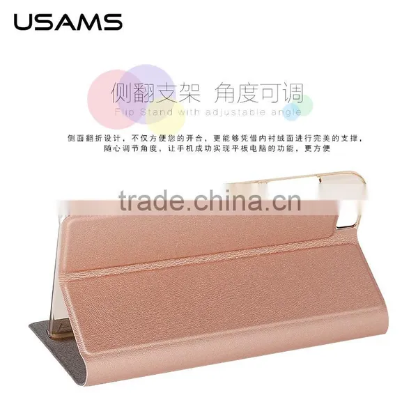USAMS Muge Series PU Leather Flip Case for Xiaomi 5 With PC Back Cover Wallet Case With View Window MT-5313 photo-4