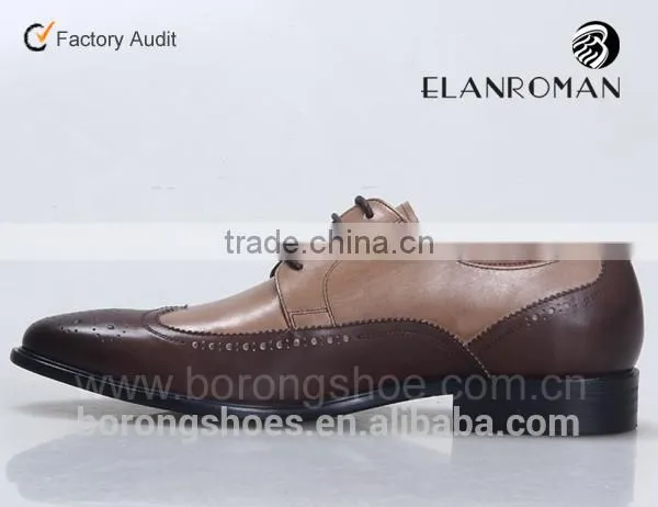 Leather Mens Brogue Shoes From Guangzhou China OEM Manufacture Dress Shoe photo-5
