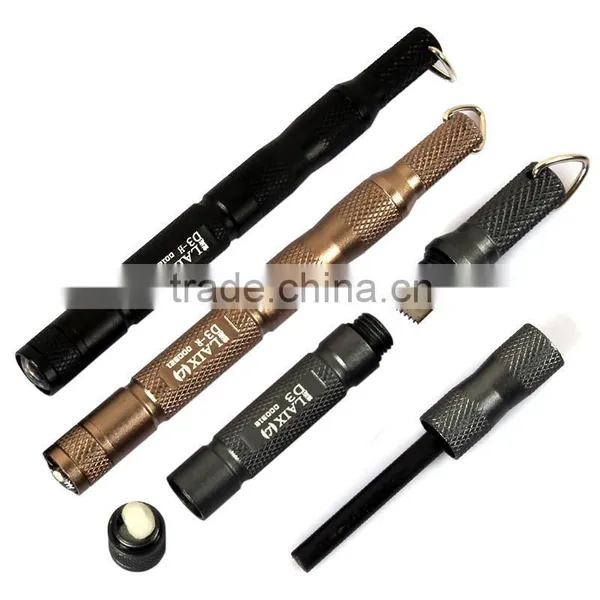 LAIX D3 R EDC Tactical Pen Fire Flint Starter Fire Stick Superhard Metal Scraper and Smart Compass Outdoor Camping Hiking Equipm