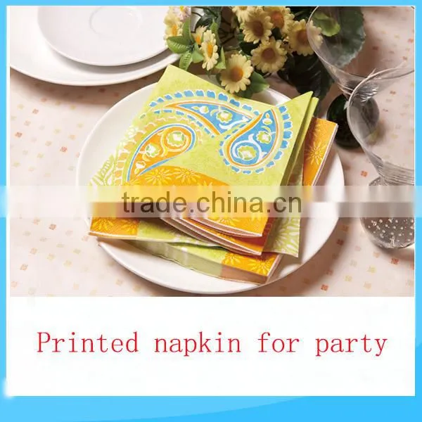 Full Rinted Paper Table Napkin Paper Napkin With Several Size for Custom photo-3