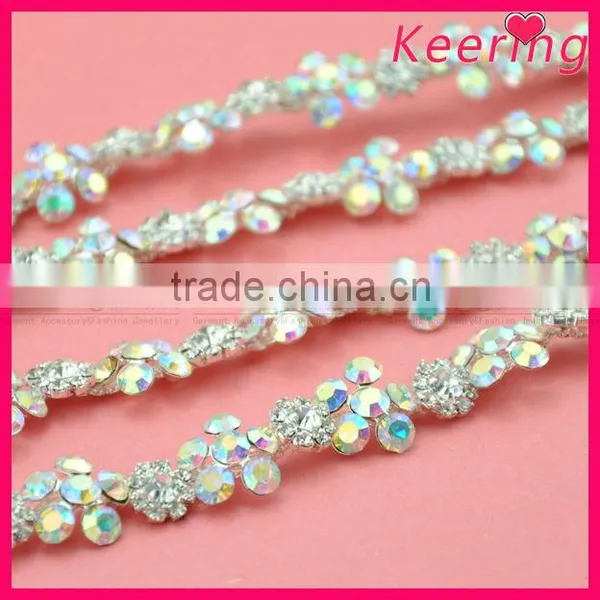 Good Quality AB Color Rhinestone Chains for Garment Accessories photo-5