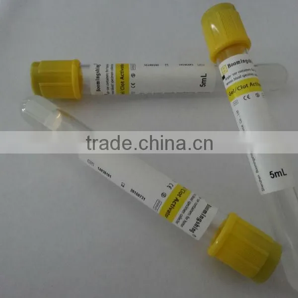 PET5ml Blood Collection SST Tube With CE Certificate