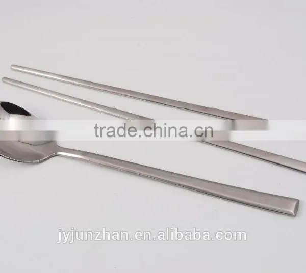 Supermarket Hot-sell Stainless Steel Spoon and Chopsticks Sets With Gift Box Packing photo-2