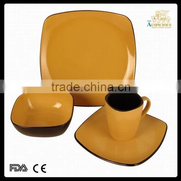 16pcs Stoneware Glazed Dinner Set photo-2