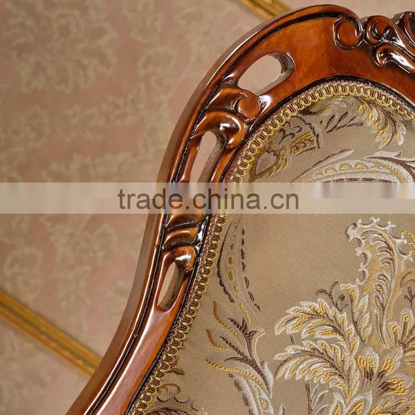 Whole Sale Luxury Dining Chair With Carving Pattern, Wood Side Chair photo-5