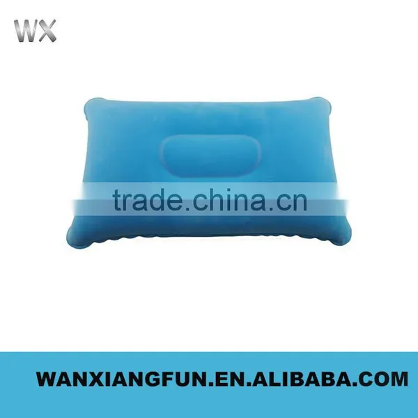 Wholesale Promotion Camping Pvc Travel Flocked Inflatable Pillow photo-5