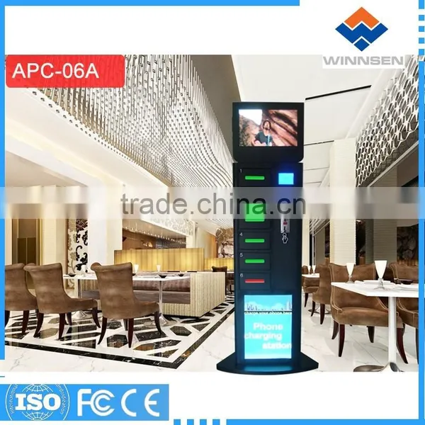 6 Lokcers Cheap Fast Charge Wifi Universal Cell Phone Charging Tower/ Battery Emergency Mobile Phone Charger APC-06A photo-3