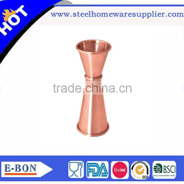 Hot Sale Stainless Steel Copper Jigger Double Head Jigger Measuring Cup for Advanced Bar photo-5