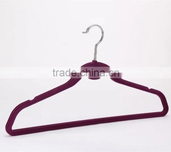 Velvet Flocked Clothes Hangers With Logo photo-2