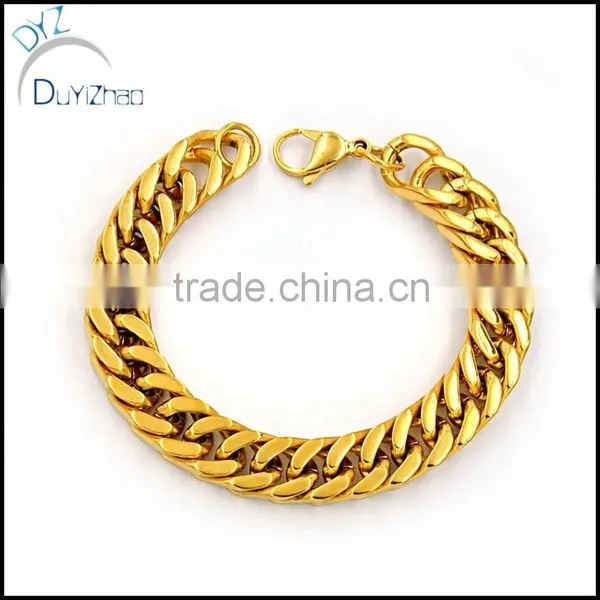 New Fashion Men's Jewelry Stainless Steel Silver Cuban Chain Bracelet photo-2