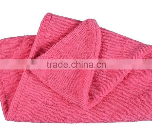 Sinland Microfiber Ultra Absorbent Twist Hair Turban Dry Cap Bath Head Wrap Hair Wrap Cap 9.8inch x 25.6inch Dark Pink photo-5