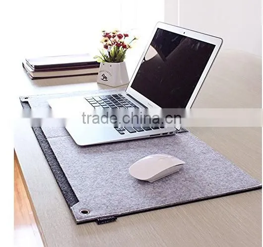 Felt Desk Pad 26" X 13" Protector Mat For Desktops And Laptops