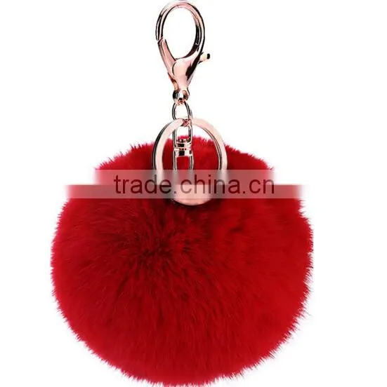 Bag Ball Rabbit Hair Keychain With Different Pendant photo-2