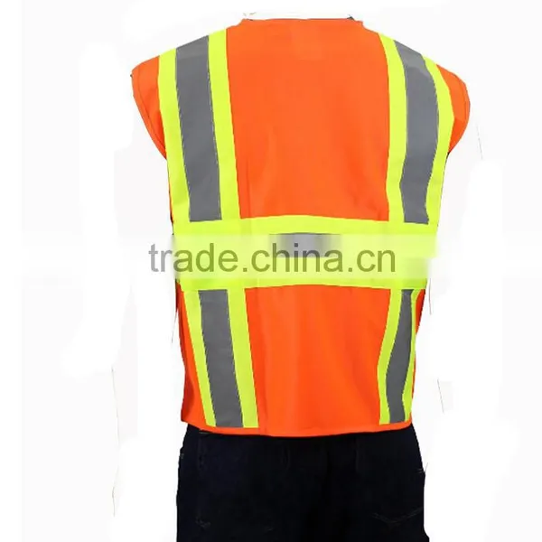 Birdeye Mesh High Visibility Safety Reflective Red/orange/yellow Jacket photo-3