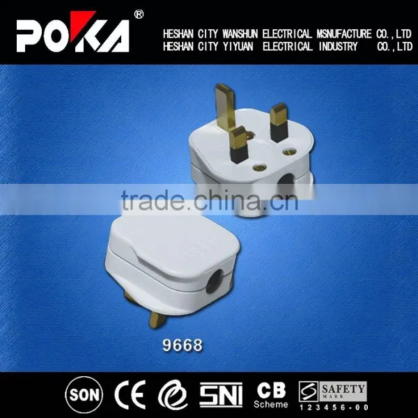 UK Type 3 Pin AC Power Plug , Cable Plug photo-6