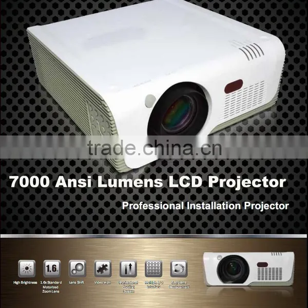 Brightness 7000 Lumens XGA 3xlcd Technology Video Projector Digital Projector 7000 Lumens photo-2