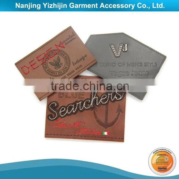 Wholesale Direct Production From China Jeans PU Leather Patches photo-2
