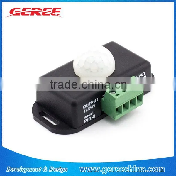 DC 12V-24V PIR Remote Switch Passive PIR-8 Infrared Controller for LED Strip Light photo-2