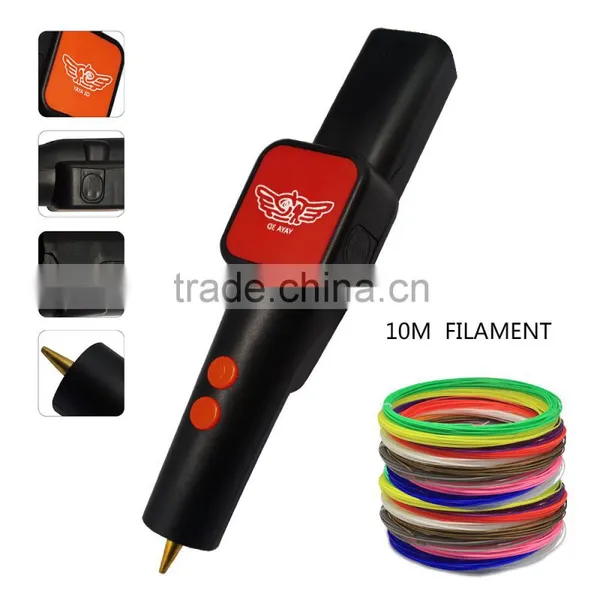 3D Yaya Pen Draw on the Air Orange Red Black Pen 3d photo-4