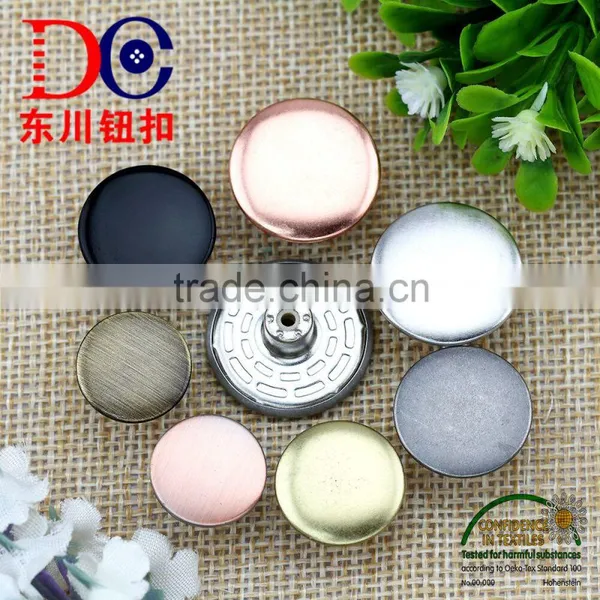 Eco-friendly Product Flat Top Metal Jeans Button for Jeans photo-4