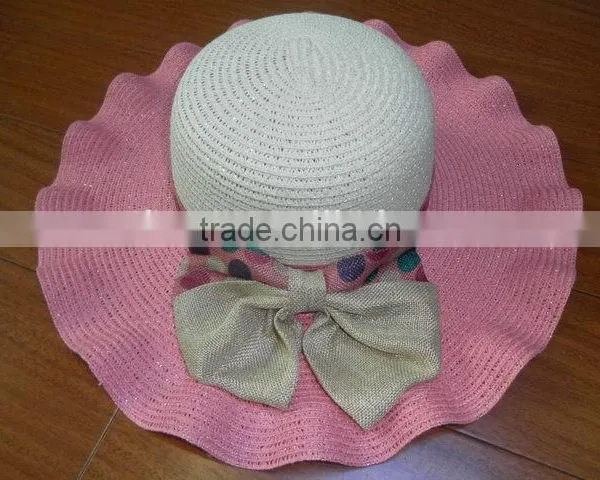 Latest Fashion Hotsale Big Brim Lady Hat Paper Straw Hat photo-3