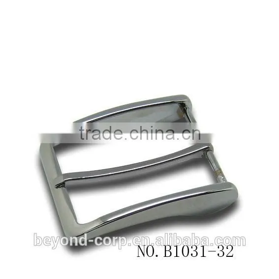 2016 New Designed Men's 32mm Chrome Finished Leather Belt Metal Buckle Supplier's Choice