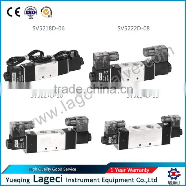 Two-position Five-way Double-head Series Solenoid Valve
