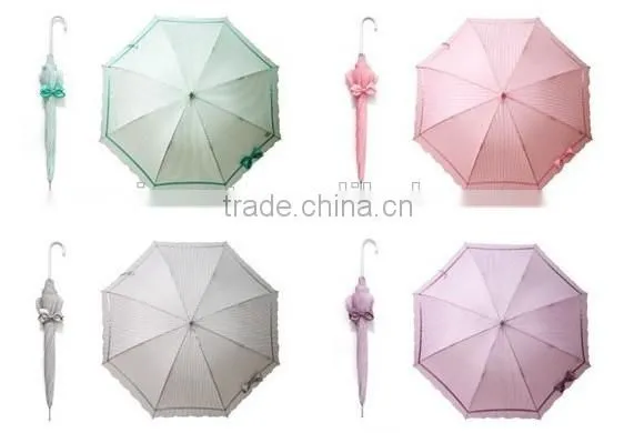 8k Straight Pink Cute Long Ladies Umbrella photo-2