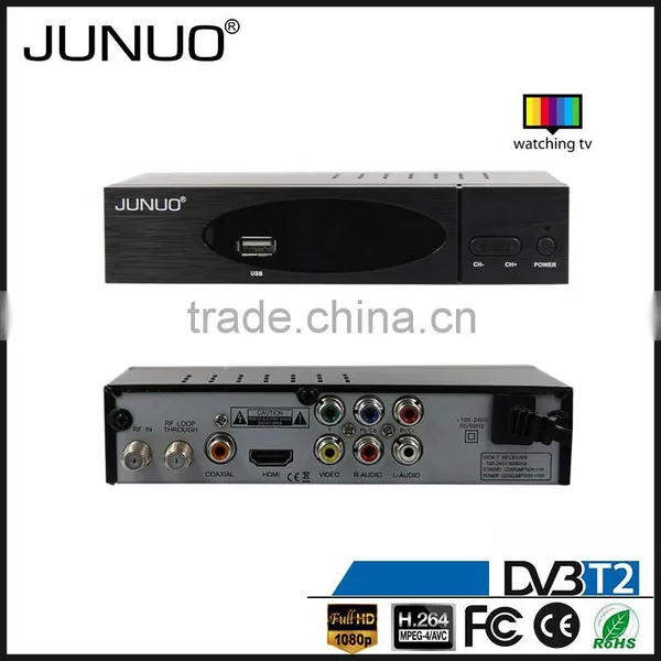 JUNUO China Manufacture OEM Cheap Free to Air tv Tuner hd Mpeg4 Mstar 7t01 Zimbabwe tv Decoder Set Top Box Dvb-t2 photo-6