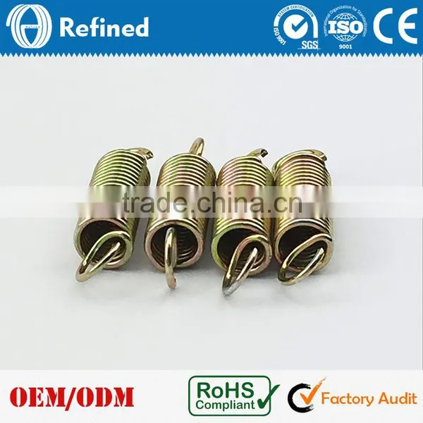 Custom Gold Color Tension Spring With Double Hook, Tension Spring Manufacturer photo-6
