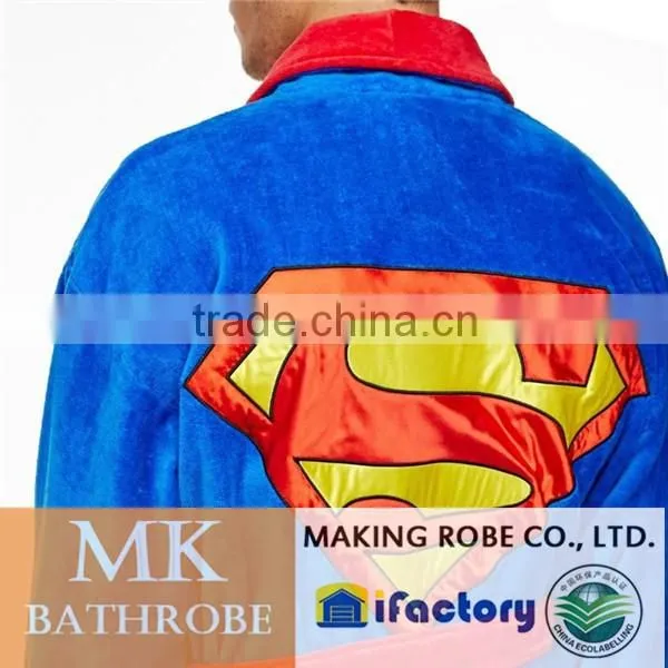 Superman-DC Comics Fluffy Blue Bathrobe photo-5
