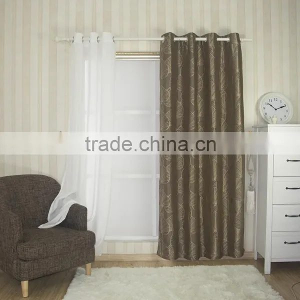 TOP GRADE MODERN PATTERN POLYESTER YARN DYED WINDOW CURTAIN FABRIC photo-4