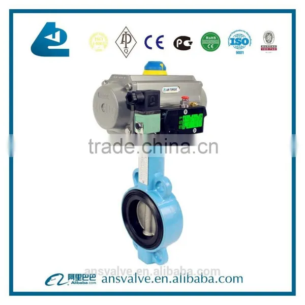 Wafer Butterfly Valve With Pneumatic Actuator photo-6
