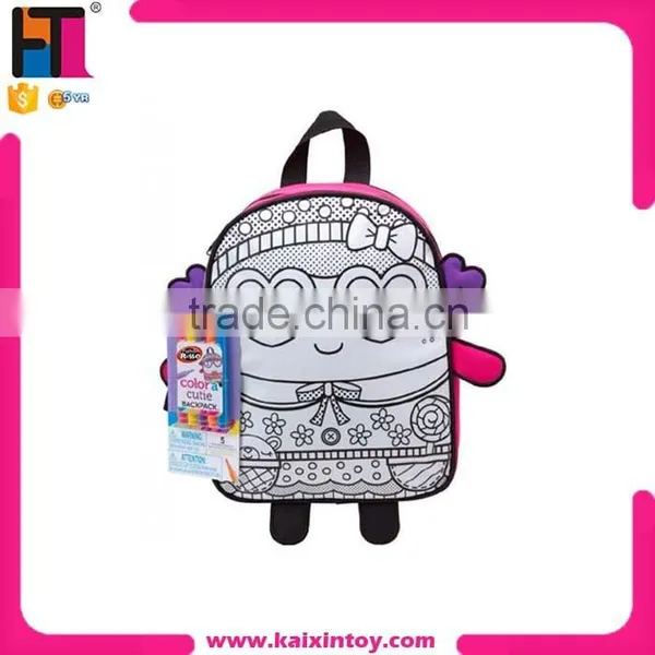 10220810 5 Brightly Colour Washable Pens Colour a Backpack 4 Years Old Educational Toys photo-3