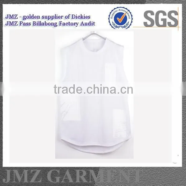 100% Polyester Sports Vest for Fashion Man OEM Singlet