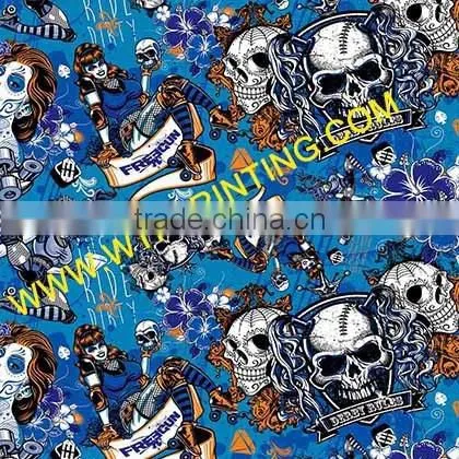 Wholesale Skull Pattern Water Transfer Printing Film/ Hydrographic Film GWD058 WIDTH 50CM photo-2