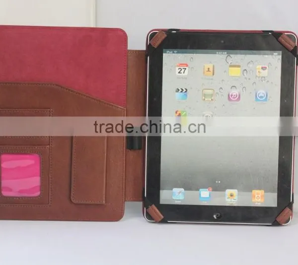 Genuine Leather Business Brief Leather Case 10 Inch Universal Stand Leather Case