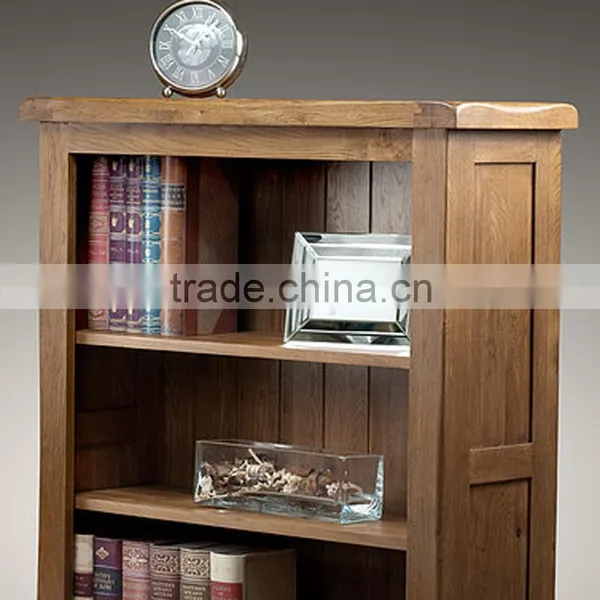 Solid Wood Oak Reclaimed Low Bookcase photo-5