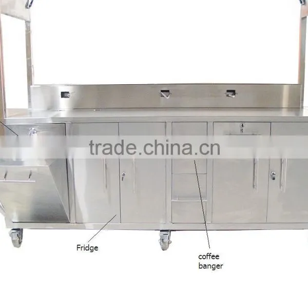 Customized Mobile Outdoor Street Vending Trailer/ Outdoor Retail Kiosks Coffee Cart Design photo-4