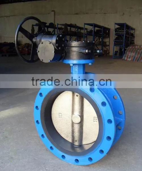China Product Cast Steel Manual-operated Flanged Concentric Butterfly Valve Manufacturers photo-2