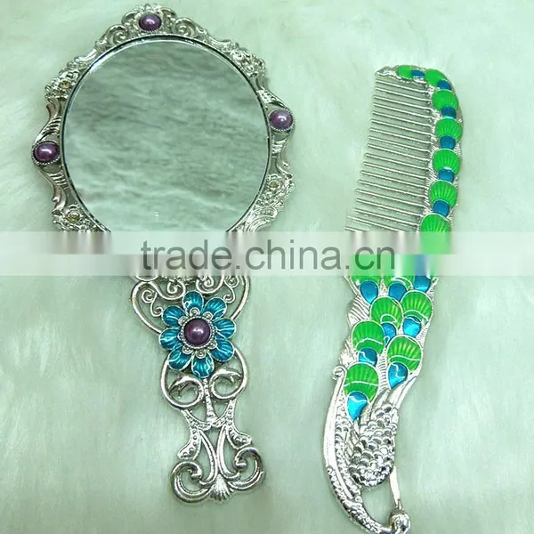 Vintage Style Pocket Mirror Set/charm Makeup Compact Mirror Set photo-2