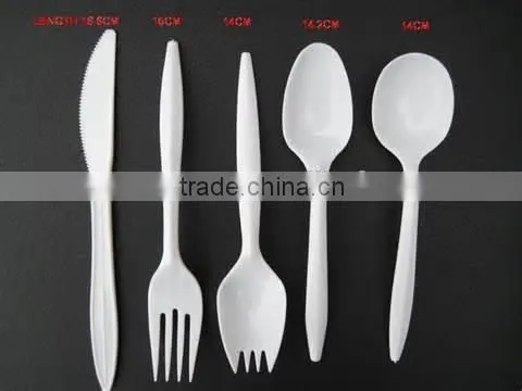 Light Duty Plastic Disposable Tableware Fork Knife Spoon