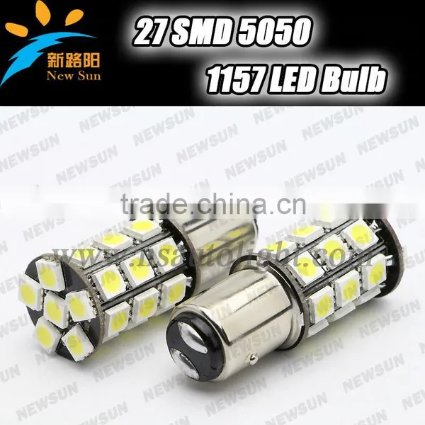 BAYONET 1157 Bay15d (DOUBLE FILAMENT) 27 SMD 5050 LED BULB FOR CAR/MOTORCYCLE/SCOOTER TAIL BRAKE & STOP LIGHT DC12V